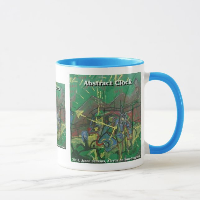 Caneca relógio abstrato (Direita)