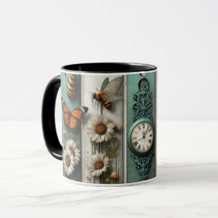 Caneca relógios em estilo retrô
