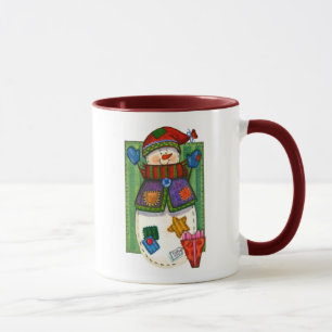 Caneca Remendos do boneco de neve