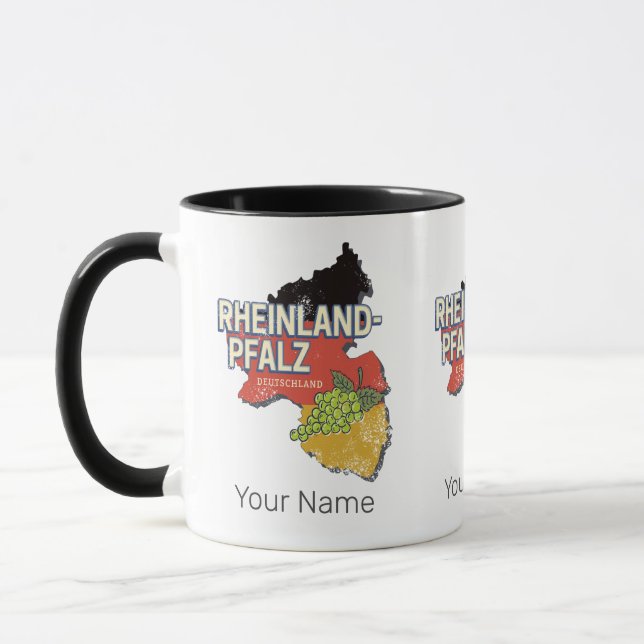 Caneca Renânia-Palatinado Alemanha Estado Federal RLP (Esquerda)