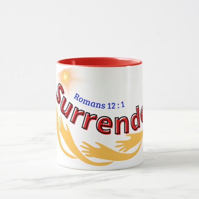Caneca Renúncia (Romanos 12:1) Mug & Cup (Centro)