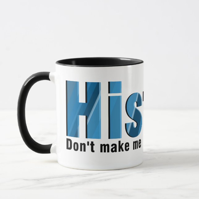 Caneca Repetir Histórico Azul (Esquerda)