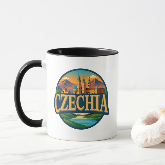 Caneca República Checa Europa (Com Donut)