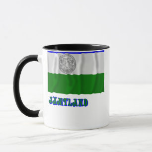 Caneca República da bandeira de ondulação de Jämtland