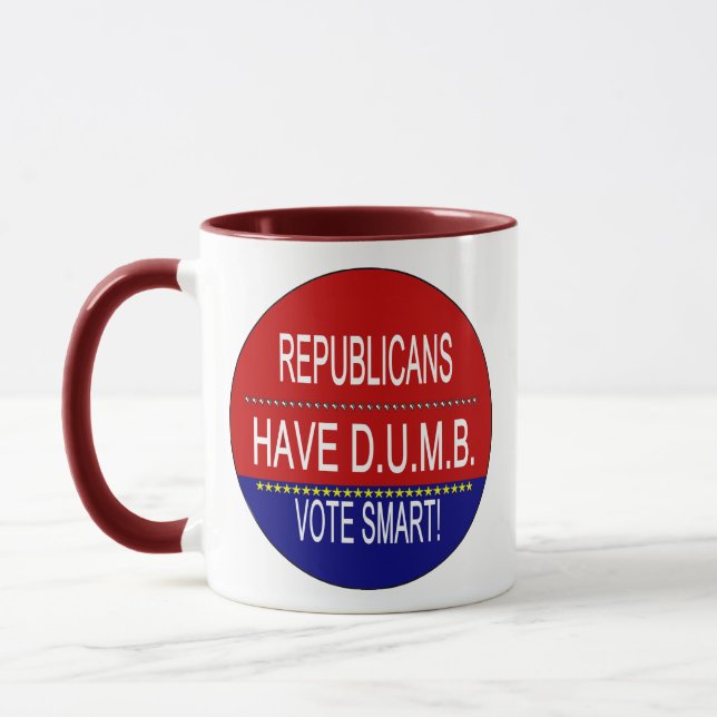 Caneca Republicanos têm café DUMB (Esquerda)