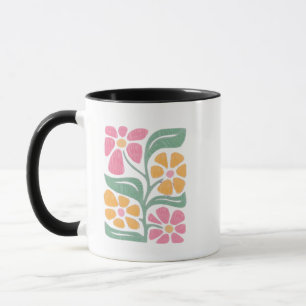 Caneca RESIST: Protesto Político Anti-Trump Floral