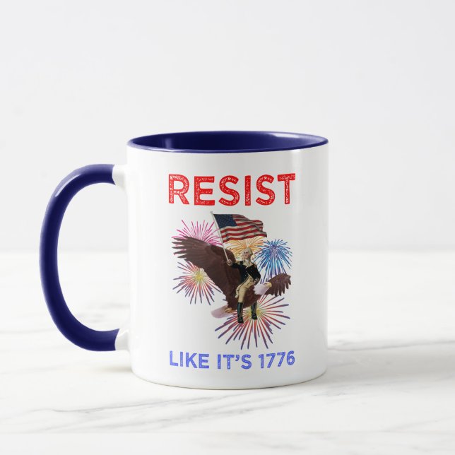Caneca Resista Como Se Fosse 1776 (Esquerda)