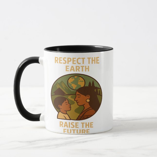 Caneca Respeite a Terra, Levante o Futuro (Esquerda)
