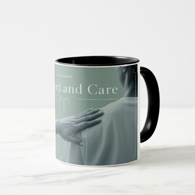 Caneca Respeito e cuidado Mug - Inspire positividade (Frente Esquerda)