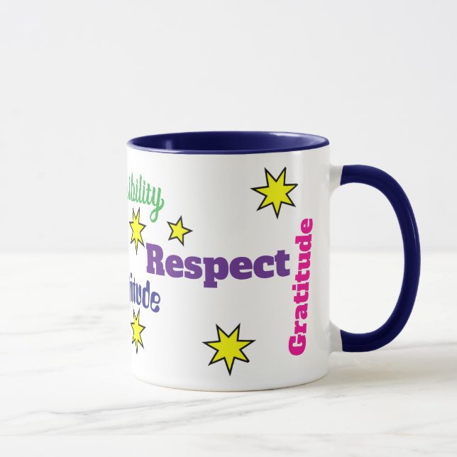 Caneca Responsabilidade de Gratidão 11oz Mug por Zazz_it (Direita)