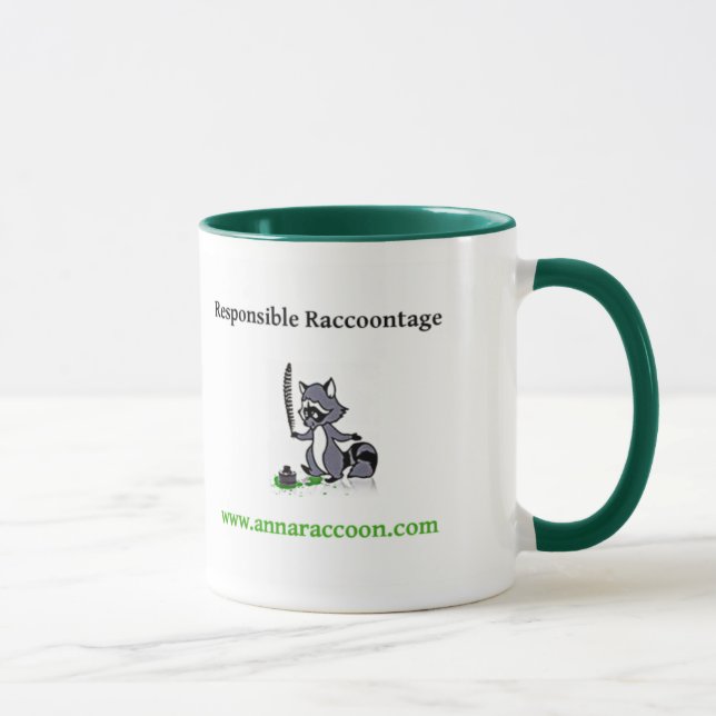 Caneca responsável de Raccoontage do guaxinim de (Direita)