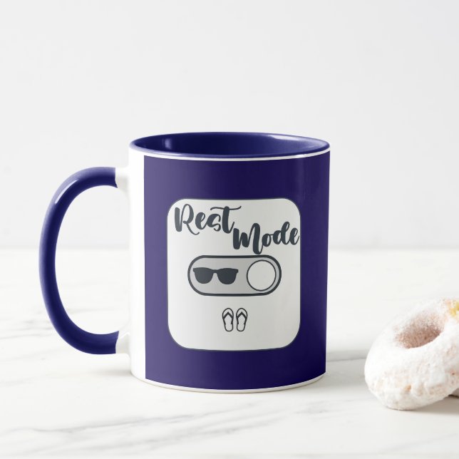 Caneca Rest Mode Activated Shirt – Relax Lifestyle Design (Com Donut)