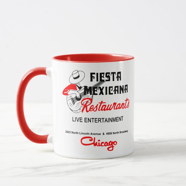 Caneca Restaurante Fiesta Mexicana, Chicago, IL (Esquerda)