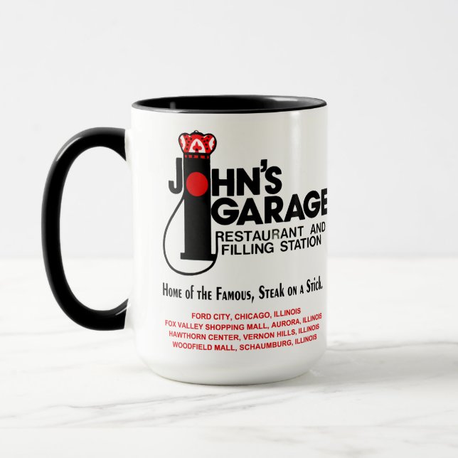 Caneca Restaurantes de Garagem de John em Illinois (Esquerda)