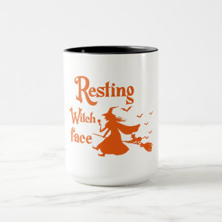 Caneca "Resting Witch Face Halloween Mug - Funny Spooky S