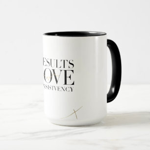 Caneca Resultados Amam a Consistência Motivação de Fitn