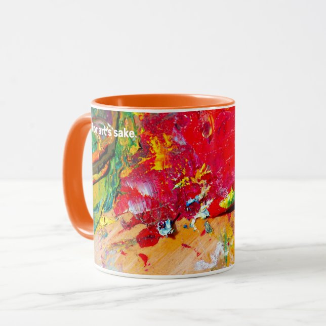 Caneca Resumo da Paleta do Artista (Frente Esquerda)