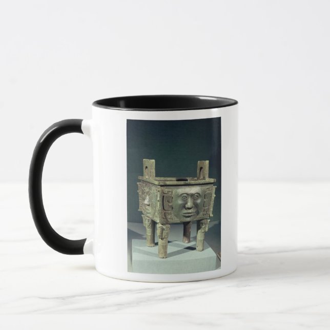 Caneca Retangular "ting" a embarcação com rostos humanos (Esquerda)
