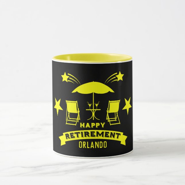 Caneca Retirada de Trabalho Feliz (Centro)