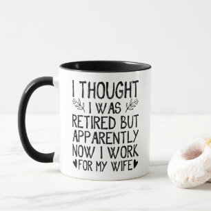 Caneca Retirada Engraçada Retiree Humor Marido Esposa Caf