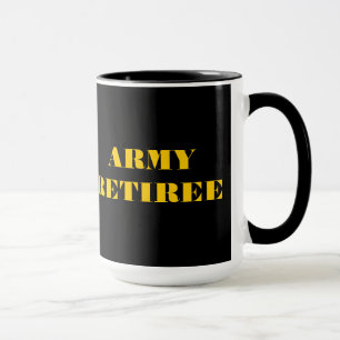 Caneca Retiree do Exército de Mug