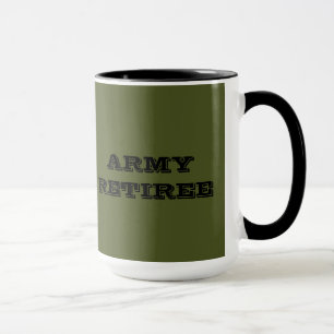 Caneca Retiree do Exército de Mug