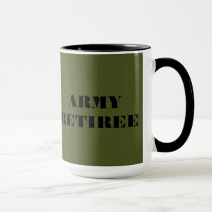 Caneca Retiree do Exército de Mug