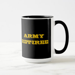 Caneca Retiree do Exército de Mug