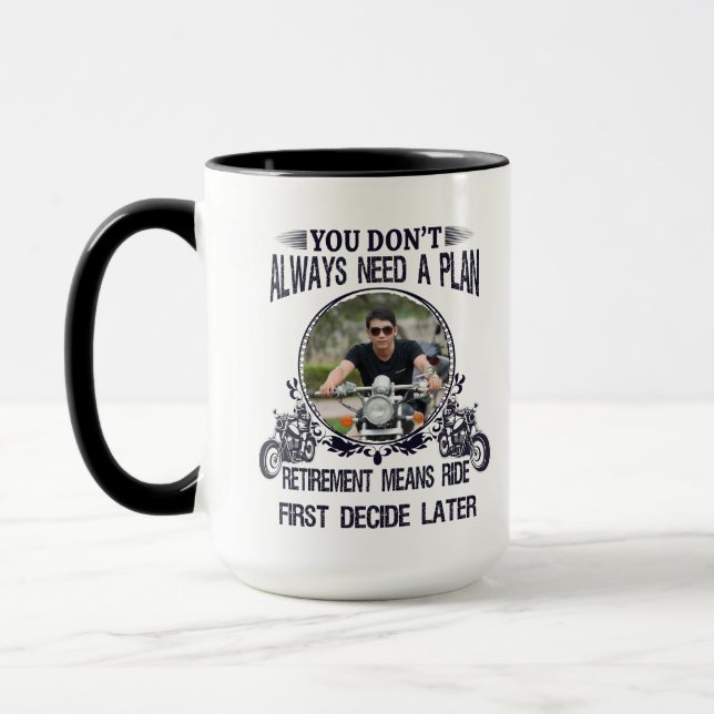 Caneca Retirement Biker Dad Custom Picture (Esquerda)