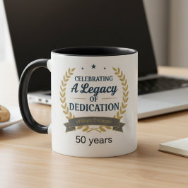 Caneca Retirement Celebration Coffee Mug for Colleague