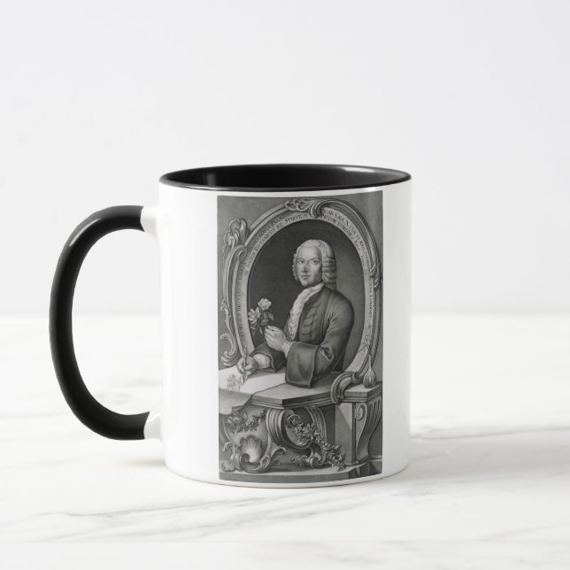Caneca Retrato de 1710-70) engrav de Georg Dionysius (Esquerda)