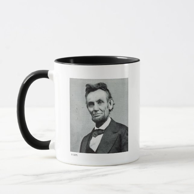 Caneca Retrato de Abe Lincoln 1 (Esquerda)