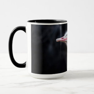 Caneca retrato de avestruz