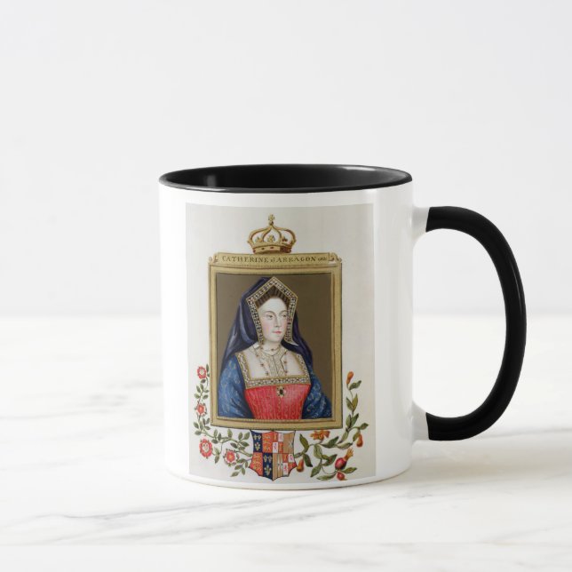 Caneca Retrato de Catarina de Aragão (1485-1536) øs Qu (Direita)