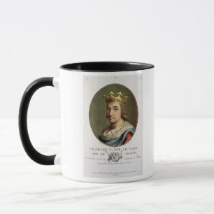 Caneca Retrato de Charles V, chamado "" o rei sábio de F