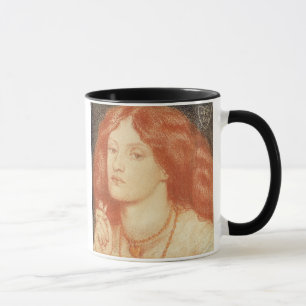 Caneca Retrato de Elizabeth Siddal (1834-62), 1860