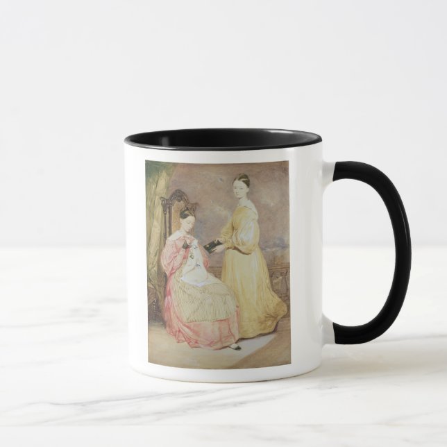 Caneca Retrato de Florence Nightingale e dela (Direita)