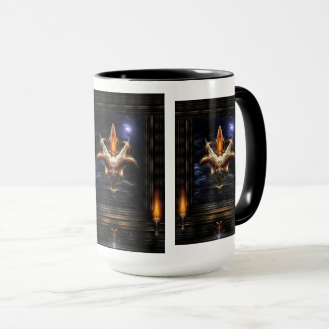 Caneca Retrato de Fogo Akrellian Torch (Frente Esquerda)