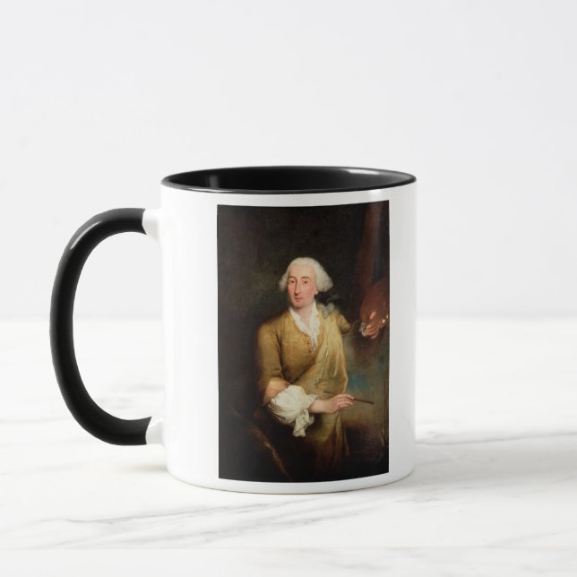 Caneca Retrato de Francesco Guardi (1712-93) (o óleo pode (Esquerda)