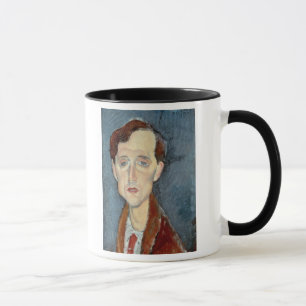 Caneca Retrato de Franz Hellens, 1919 (óleo em canvas)