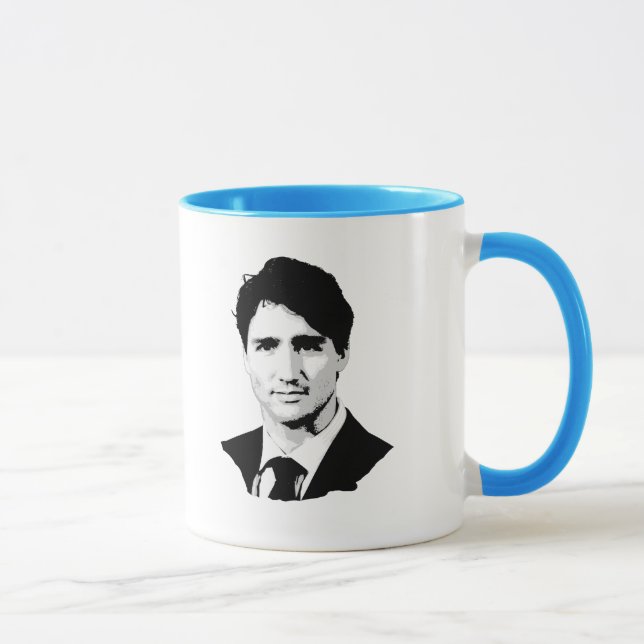 Caneca Retrato de Justin Trudeau (Direita)