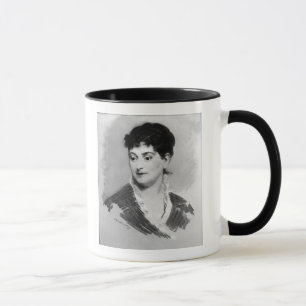 Caneca Retrato de Manet   da senhora Emile Zola, 1874