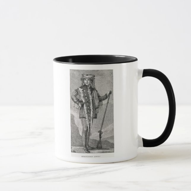 Caneca Retrato de Meriwether Lewis gravado (Direita)