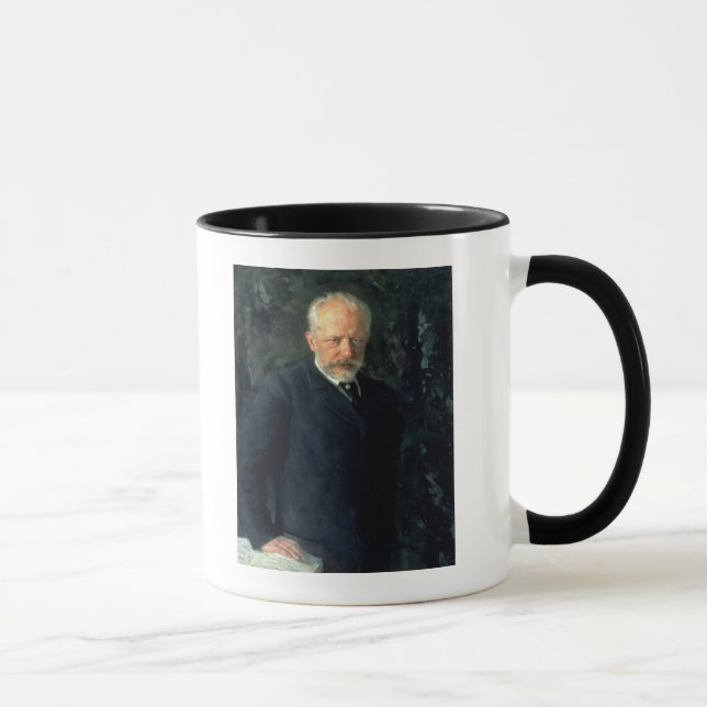 Caneca Retrato de Piotr Ilyich Tchaikovsky (Direita)