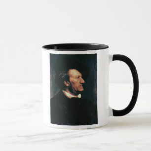 Caneca Retrato de Richard Wagner (1813-83) (óleo no canva
