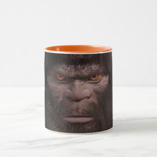 CANECA RETRATO DE ROSTO DE SASQUATCH DE PÉ GRANDE