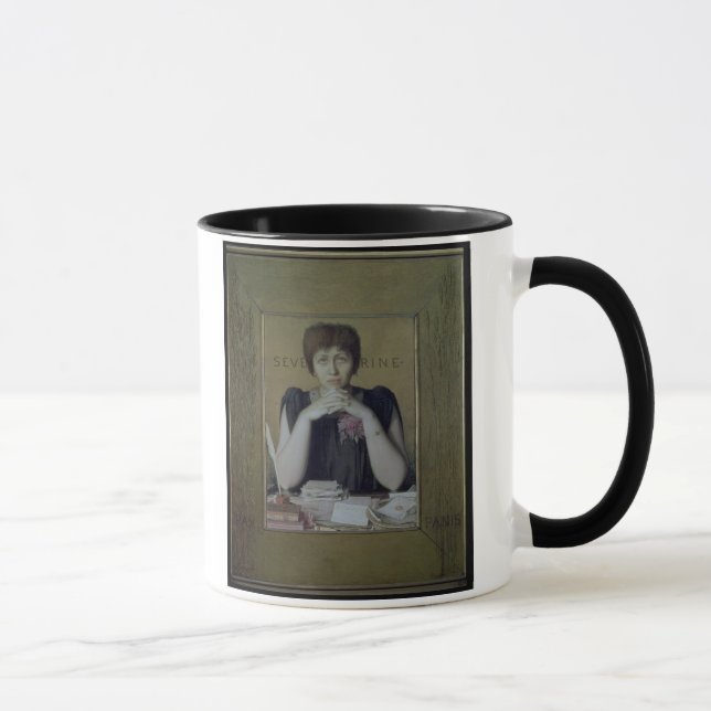Caneca Retrato de Severine (Caroline Remy) (1855-1929) ( (Direita)
