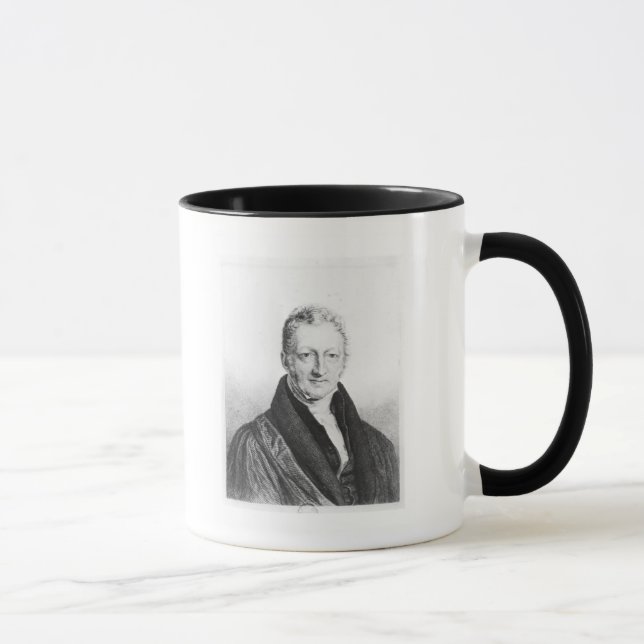 Caneca Retrato de Thomas Robert Malthus (Direita)