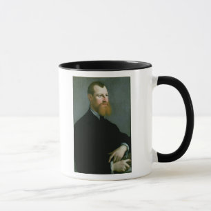 Caneca Retrato de um homem com uma barba do gengibre