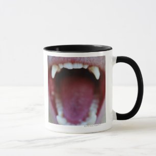 Caneca Retrato de um macaco Branco-Throated do Capuchin